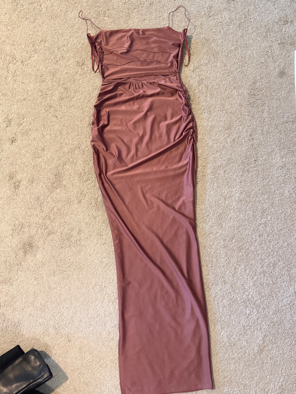 Windsor Dusty Rose Slip Maxi Dress - Picture 2 of 4